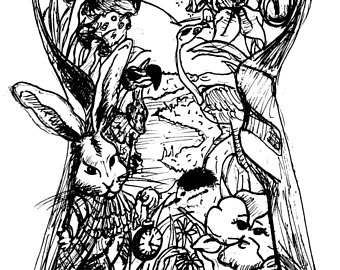 340x270 Keyhole Drawing Etsy