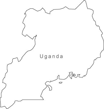 421x441 Digital Uganda Map For Adobe Illustrator And Powerpointkeynote