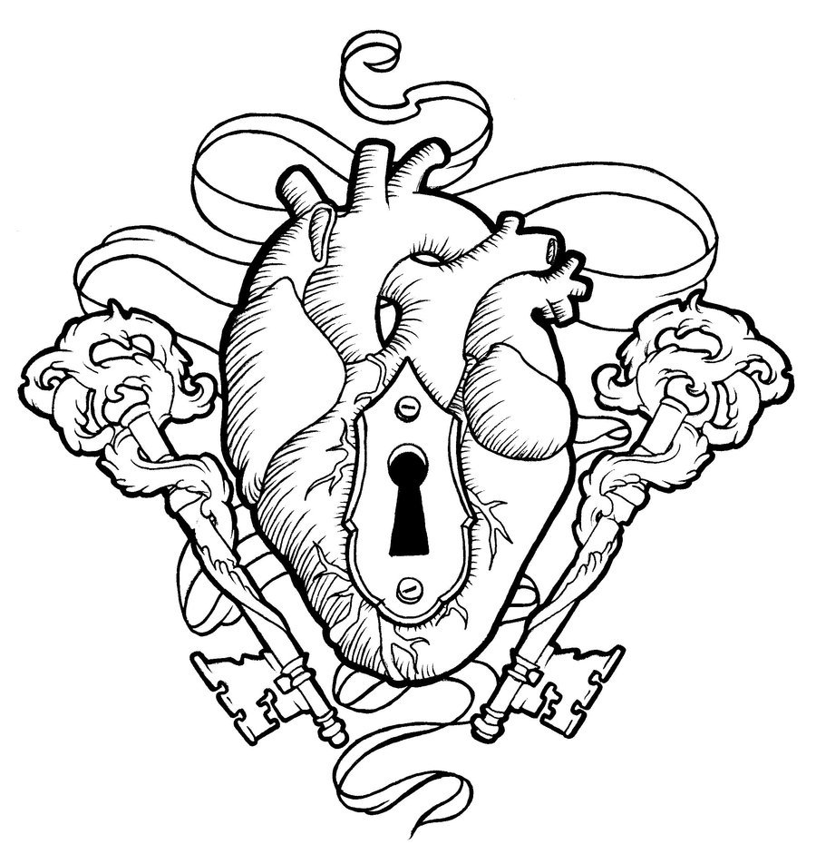 900x952 Heart And Keys By Koyasan