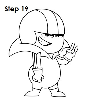 300x388 How To Draw Kick Buttowski