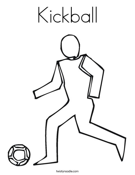 468x605 Kickball Coloring Page