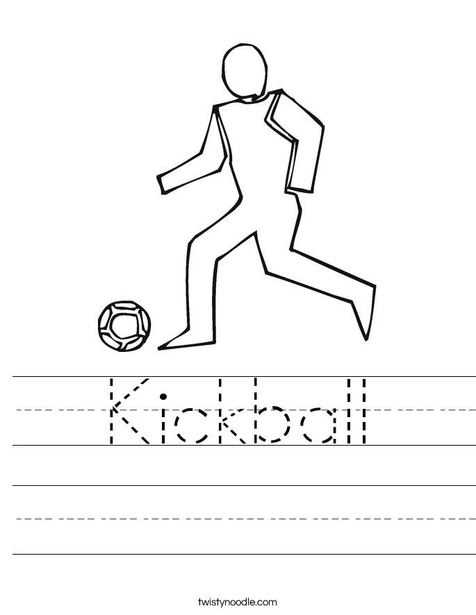 685x886 Kickball Worksheet
