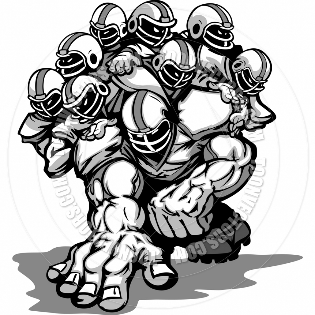 1024x1024 Cartoon Drawings Football Players Cartoon Football Players Clipart