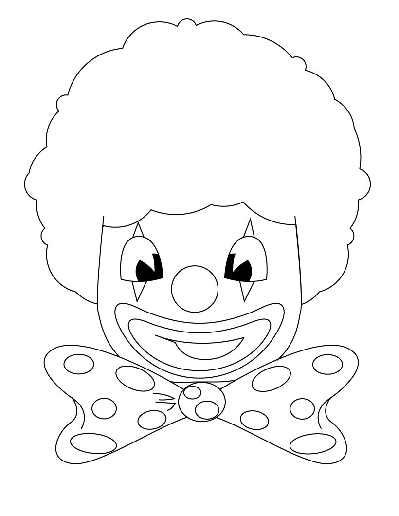 820x1060 Free Printable Clown Coloring Pages For Kids