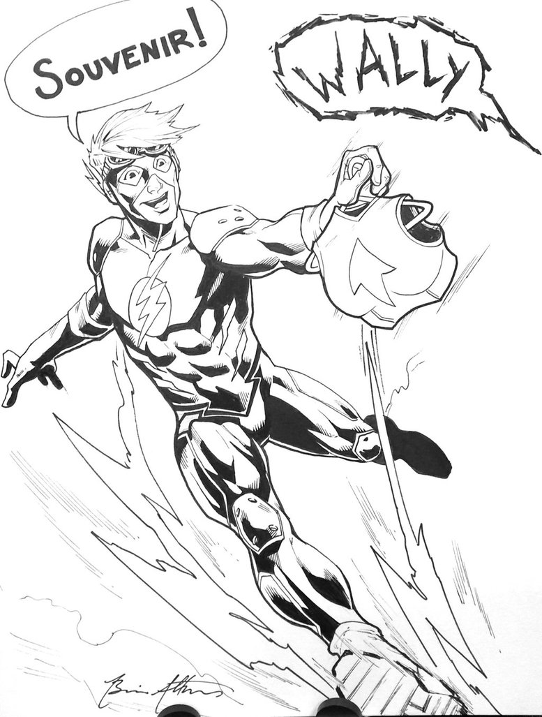 777x1027 Kid Flash Souvenir By Brianatkins
