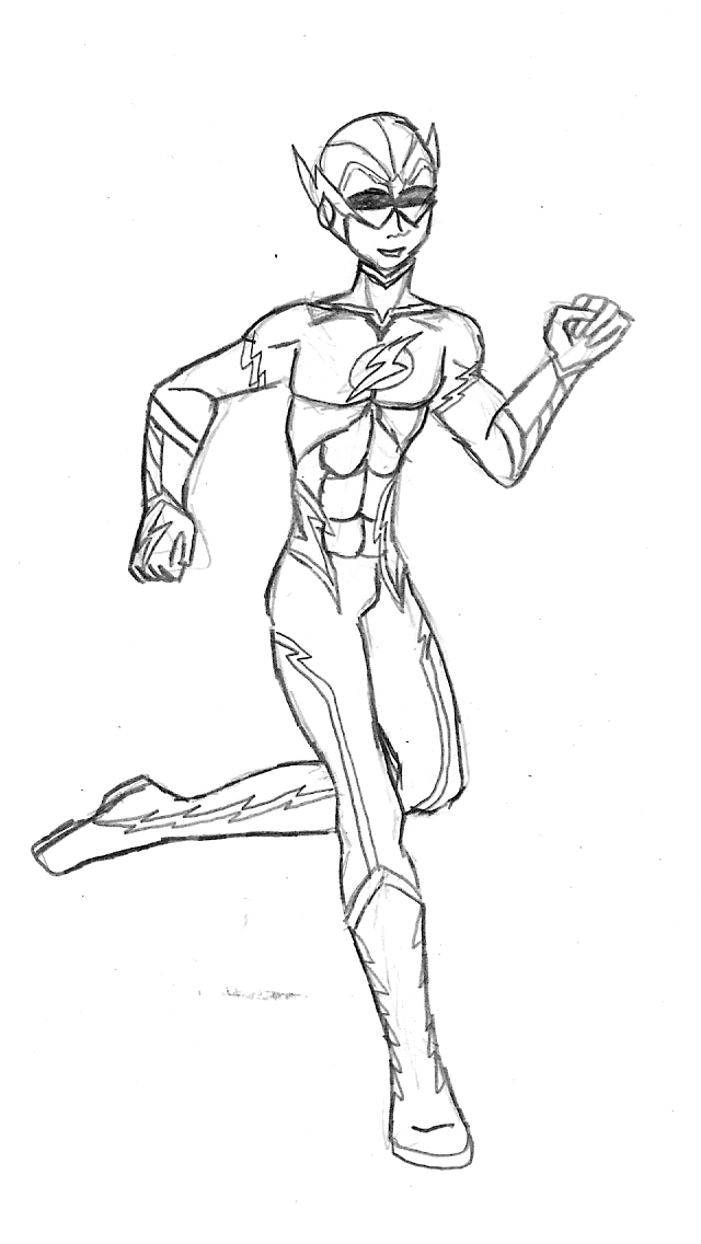 640x1136 Teen Titans Kid Flash By Valor1387
