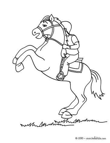 364x470 Equestrian Coloring Pages