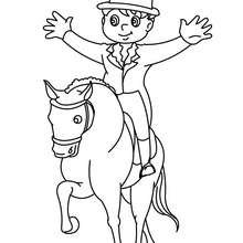 220x220 Girl On A Horse Coloring Pages