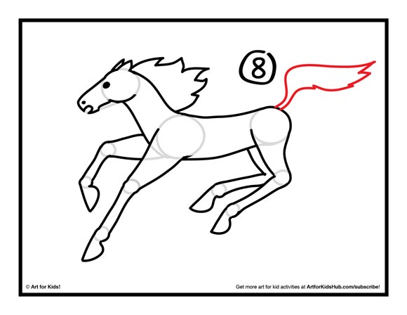 580x448 How To Draw A Horse