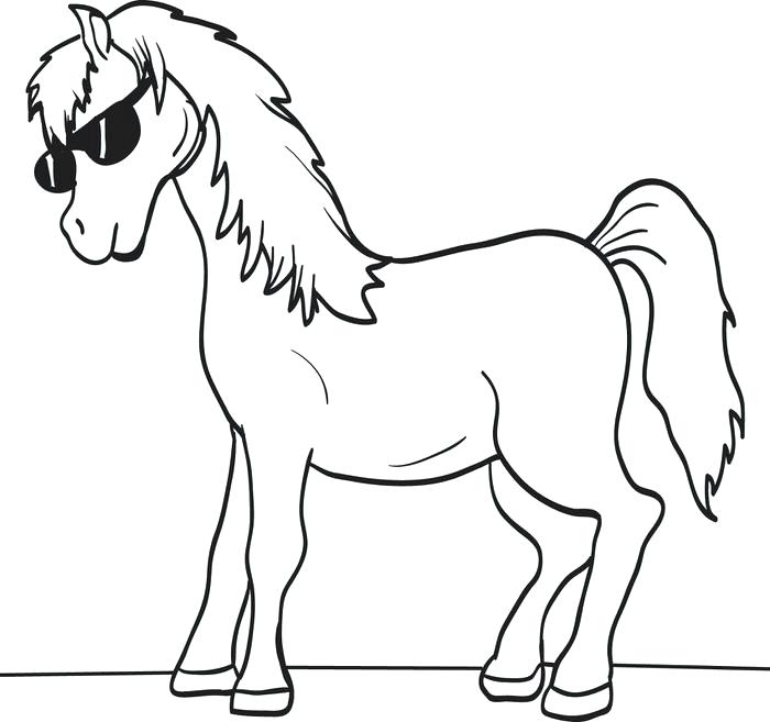 700x657 Pretty Horse Coloring Pages For Girls Printable In Funny Draw Page