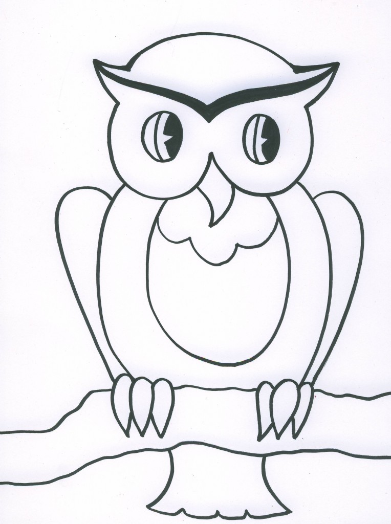 764x1024 Owl Drawing For Kids Many Interesting Cliparts