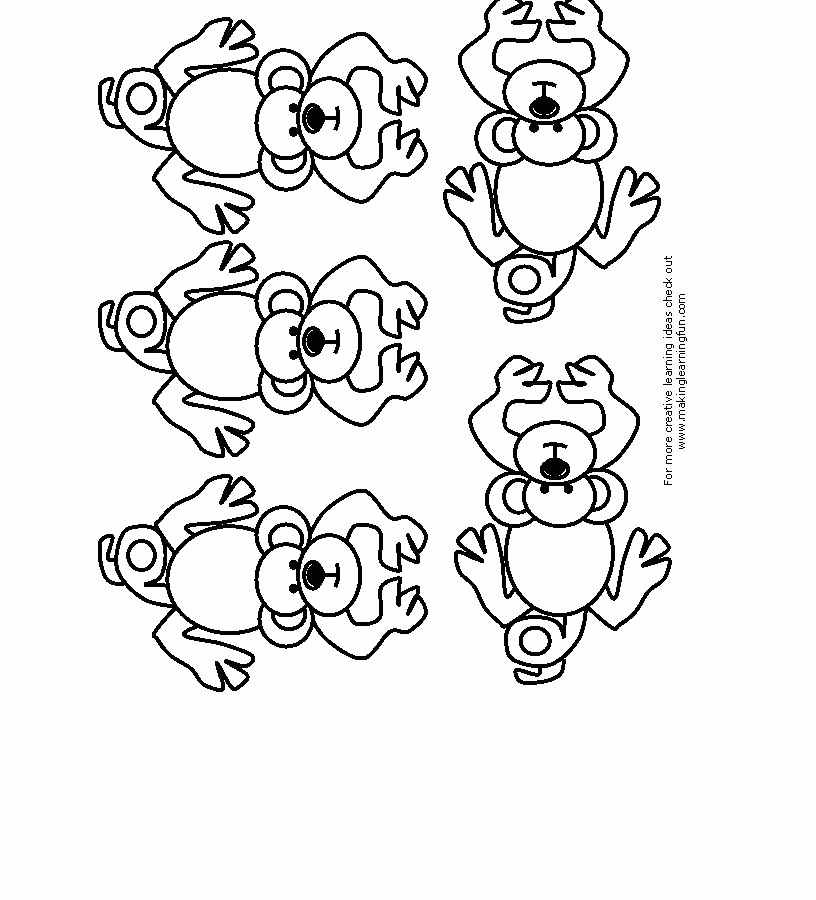 816x900 Five Little Monkeys Coloring Pages Super 5 Page Printable For Kids