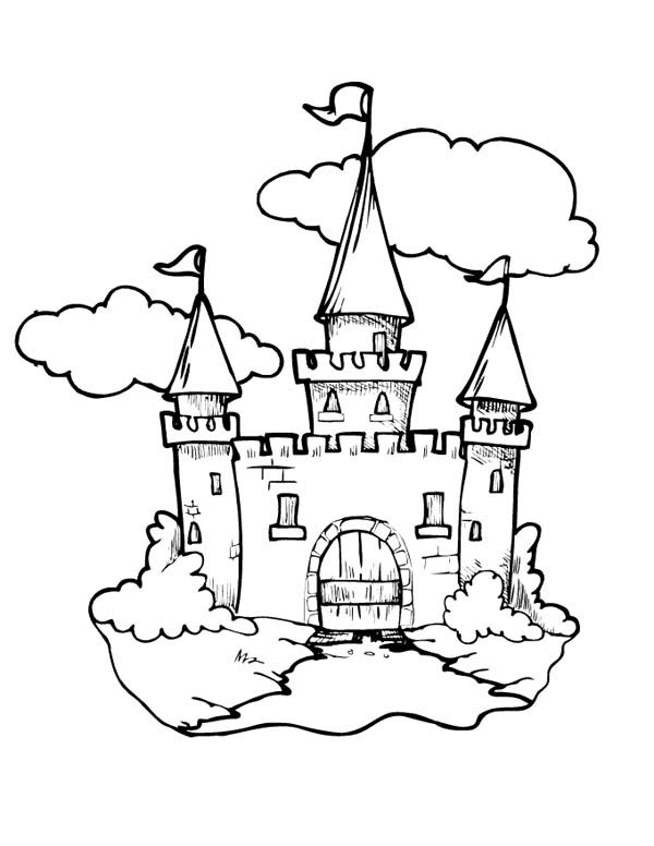 600x776 Castle Knights Coloring Pages