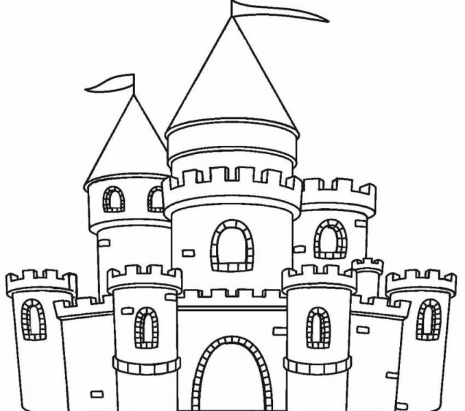 678x600 Inspiring Castle Coloring Page 23 In Coloring Pages Online