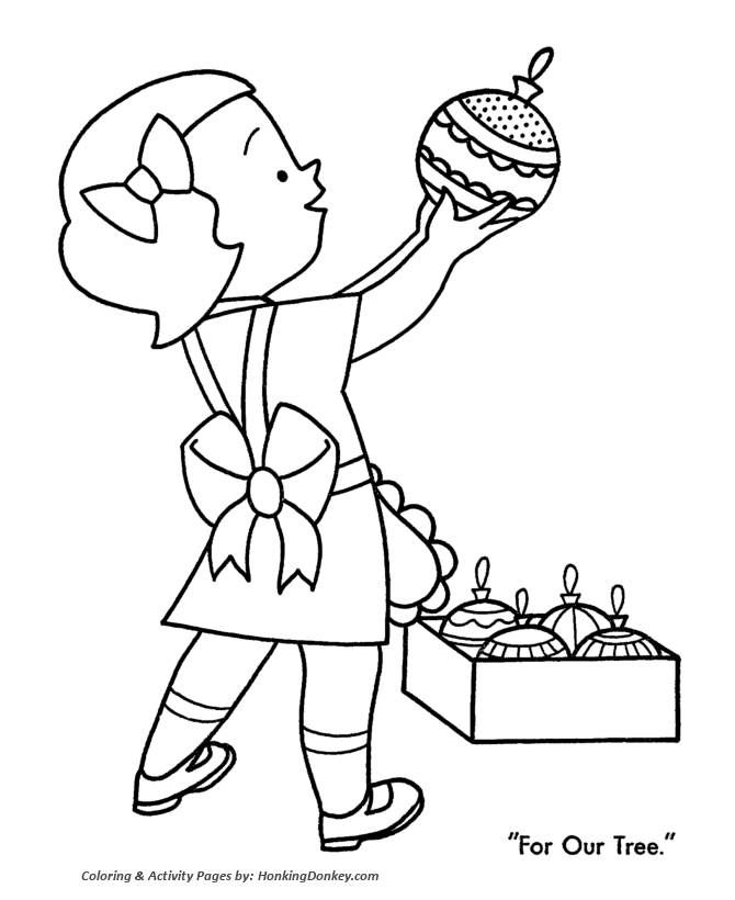 670x820 Christmas Decorations Coloring Pages