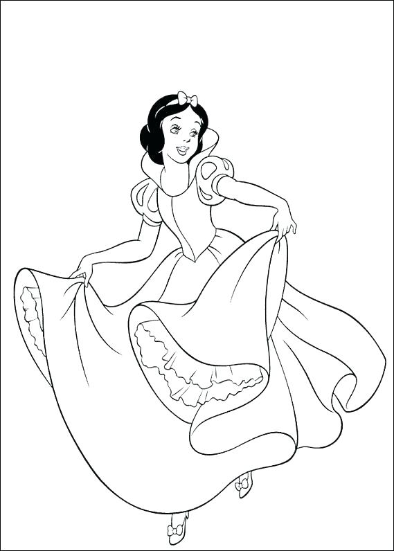 569x796 Ideal Snow White Coloring Pages Print Page Free Printable Best
