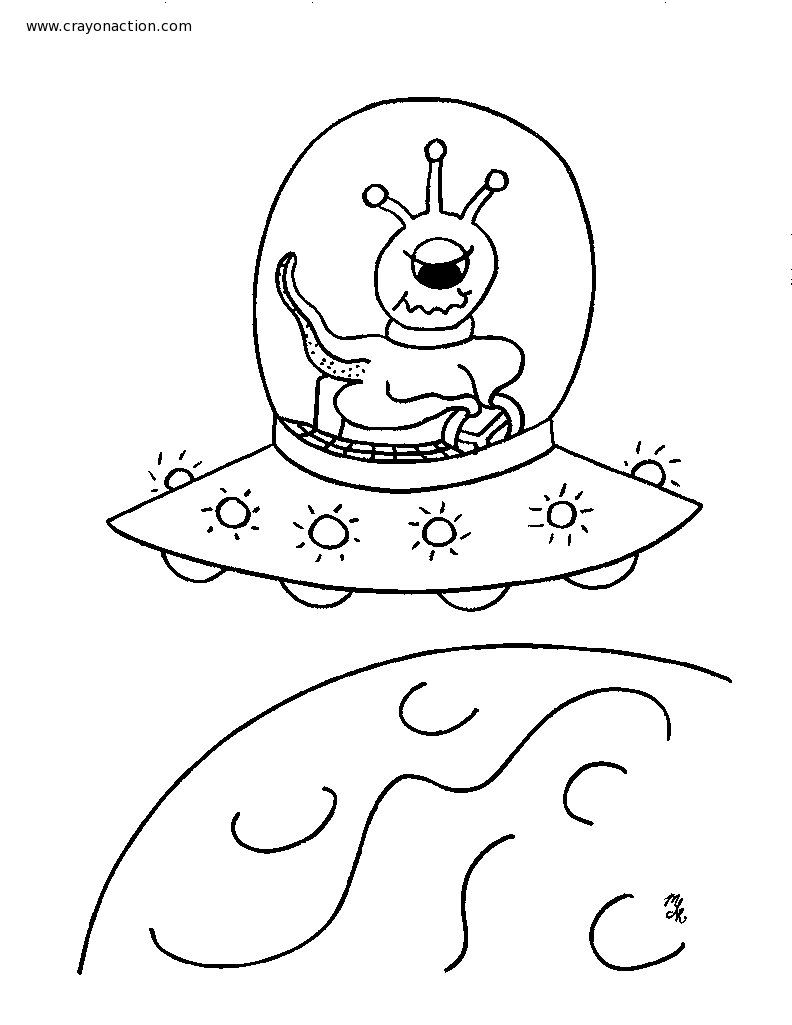 792x1025 Aliens Coloring Page Crayon Action Coloring Pages Rockets