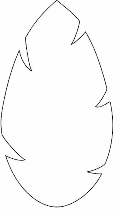 394x694 Palm Leaf Crayon Sun Catcher