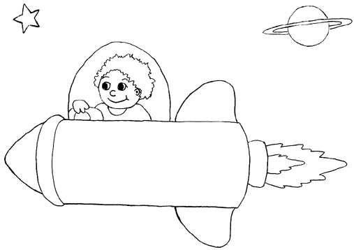 507x358 Wayne Schmidt's Free Space Ship Coloring Page