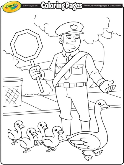 420x560 Color In This Helpful Scene With This Printable Coloring Page