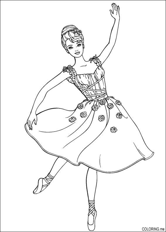 567x794 Dancing And Singing Barbie Coloring Pages