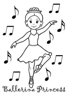 236x334 Ballerina Princess Coloring Pages For Young Dancers