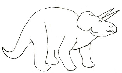 400x240 Coloring Pages Easy To Draw Dinosaur T4j How A For Kids Step 7