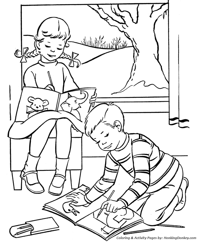 670x820 Kids Valentine's Day Coloring Pages