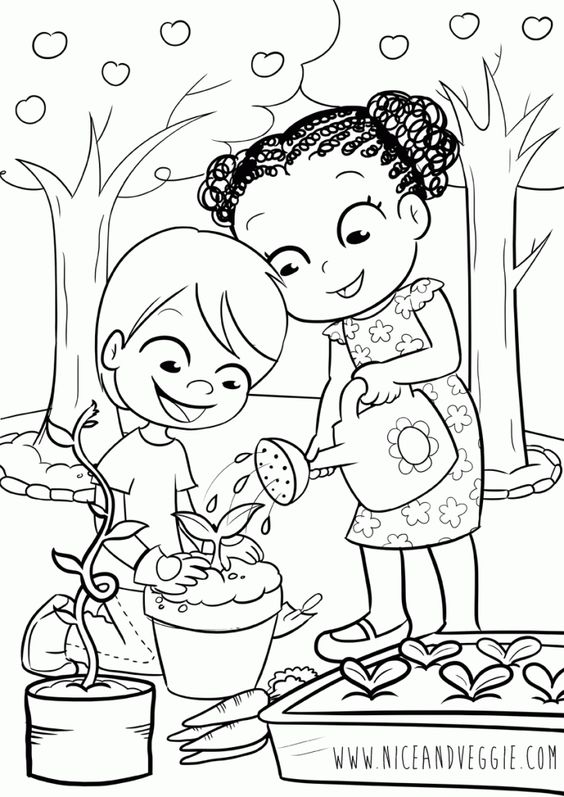 564x797 Garden Kids Drawing