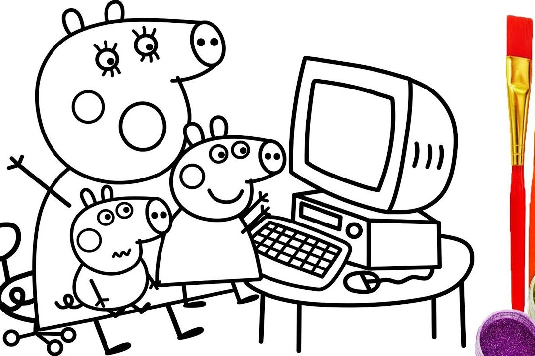 1080x720 Printable Computer Coloring Pages For Kids Free Mouse Parts High