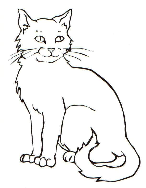 610x784 Cat Coloring Pages For Kids Online Coloring Pages