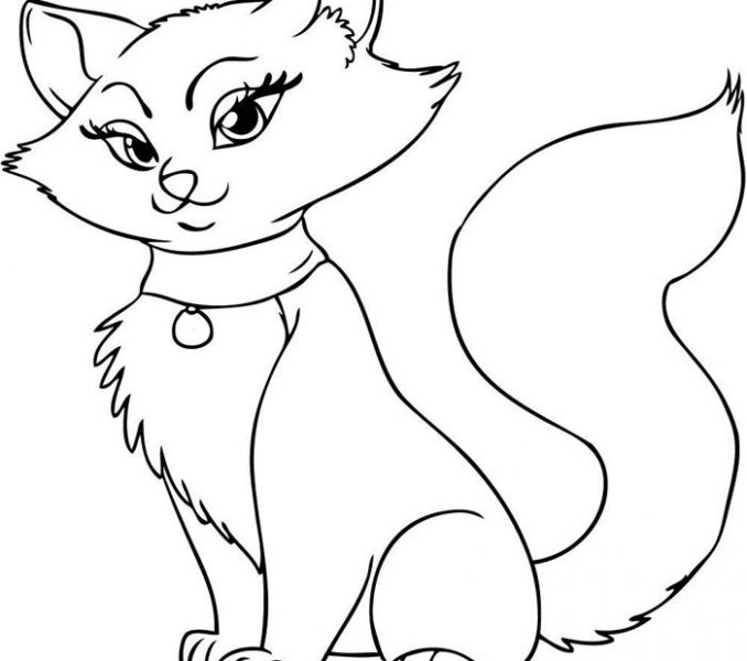 678x600 Cartoon Cat Coloring Pages Cute Cat Coloring Pages Printable