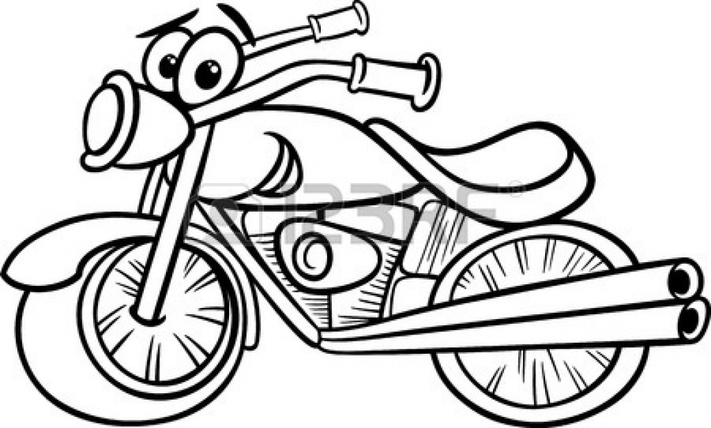 1024x617 Cartoon Motorcycle Drawings Motorcycle Drawings Clipart