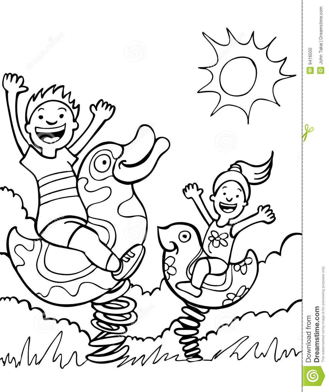 1090x1300 Children Playing In The Park Clipart Black And White