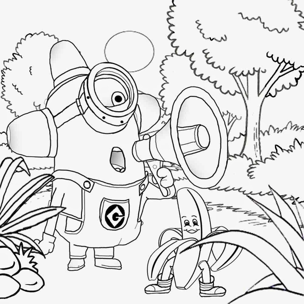 1000x1000 Minions Coloring Pages For Older Kids Colouring To Cure Draw Image