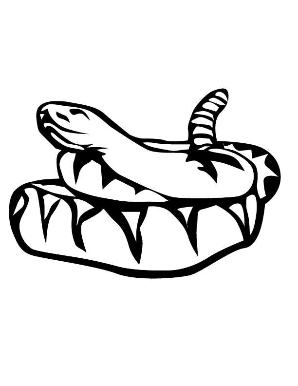 612x792 Eps 6 Rattlesnake Printable Coloring In Pages For Kids