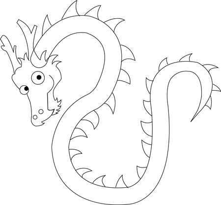 450x416 Easy Drawings Of Dragons For Kids