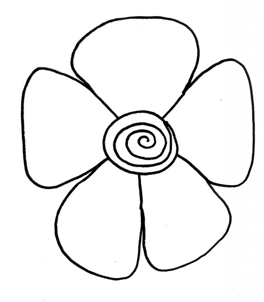 896x1024 Drawing Flower For Kids Learn How To Draw A Flower