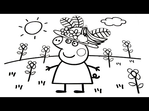 480x360 Peppa Pig Coloring Book For Kids Drawing Fun Art Coloring