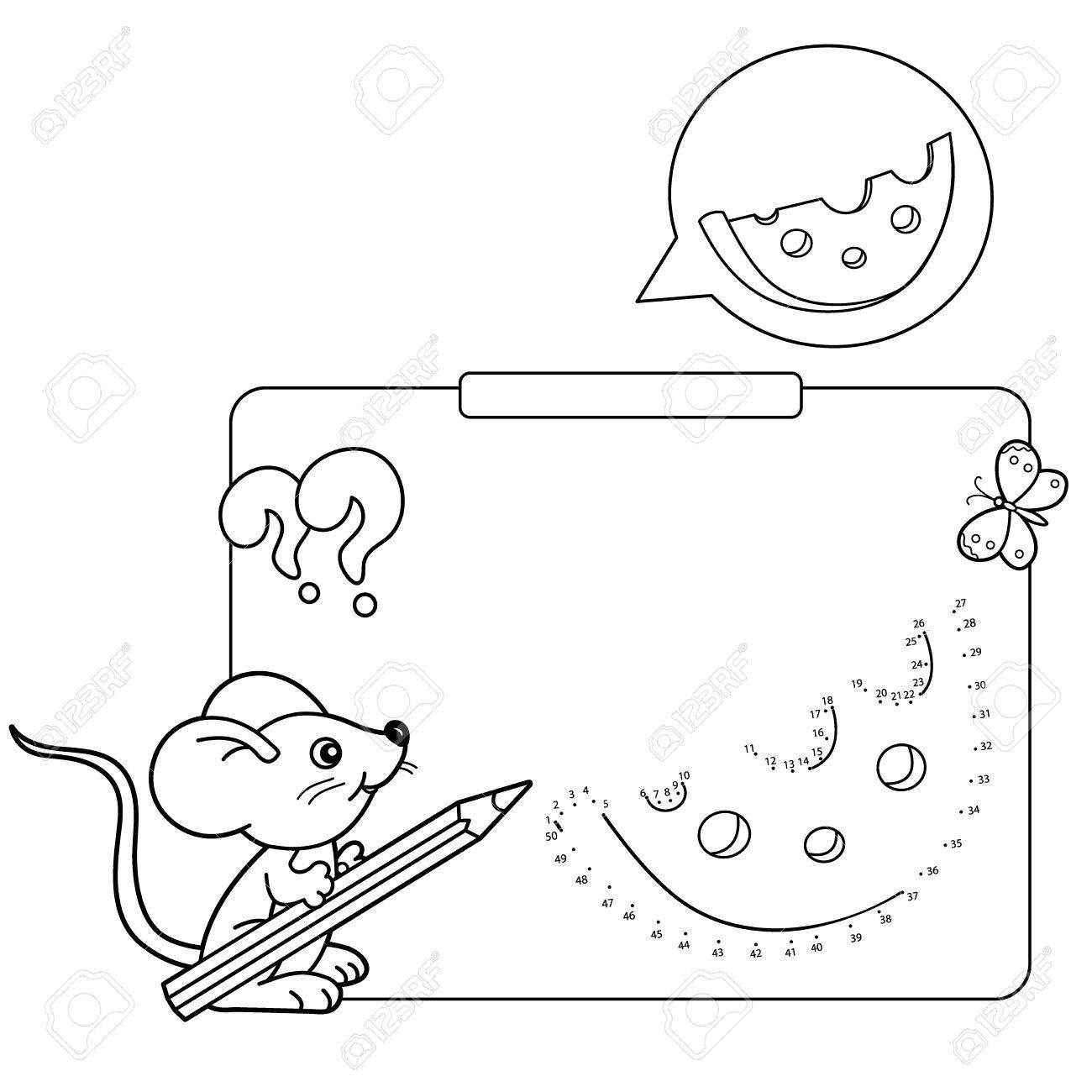 1300x1300 Educational Games For Kids Numbers Game. Cheese. Coloring Page