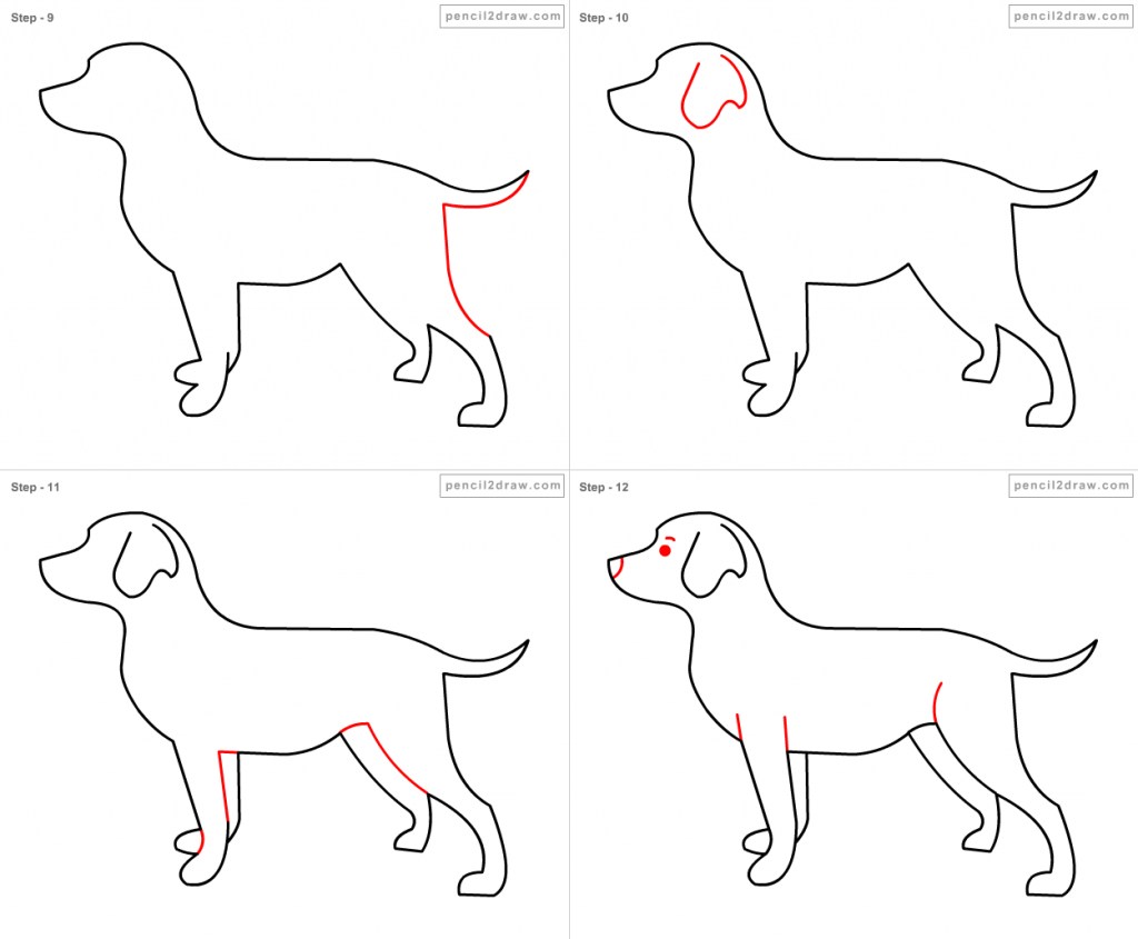 1024x845 How Draw A Dog For Kids How