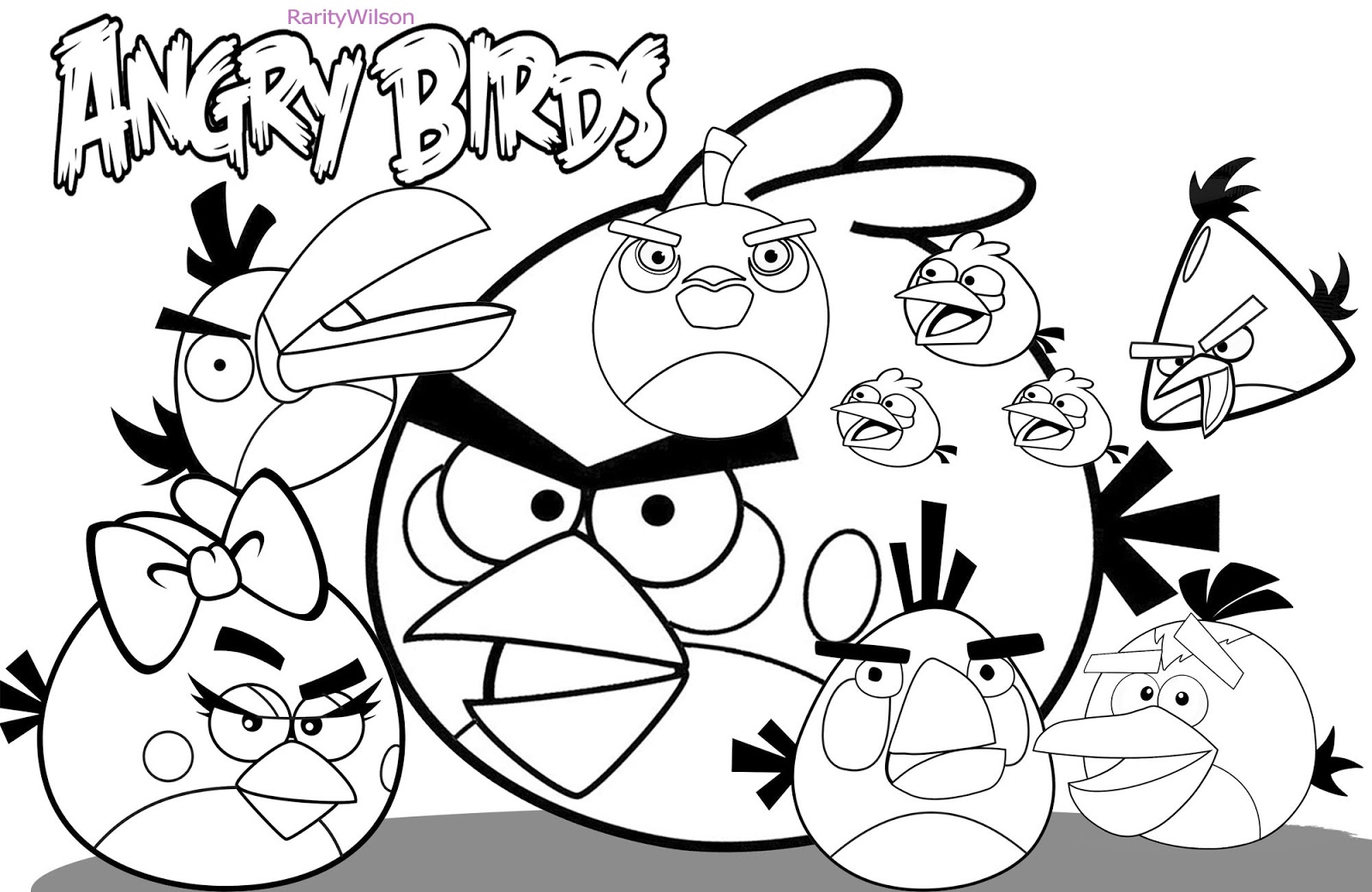 1600x1040 Images Of Angry Birds Epic Coloring Pages To For Kids Pigs High