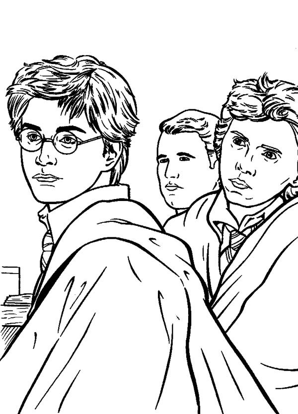 600x834 Kids Drawing Of Harry Potter Coloring Page