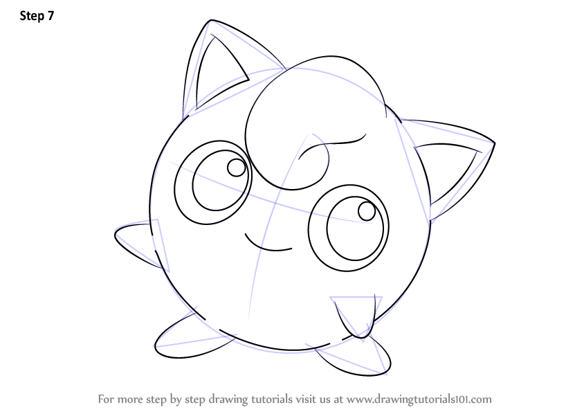 844x598 Learn How To Draw Jigglypuff From Pokemon (Pokemon) Step By Step