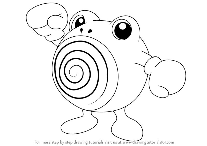 800x566 Learn How To Draw Poliwhirl From Pokemon (Pokemon) Step By Step