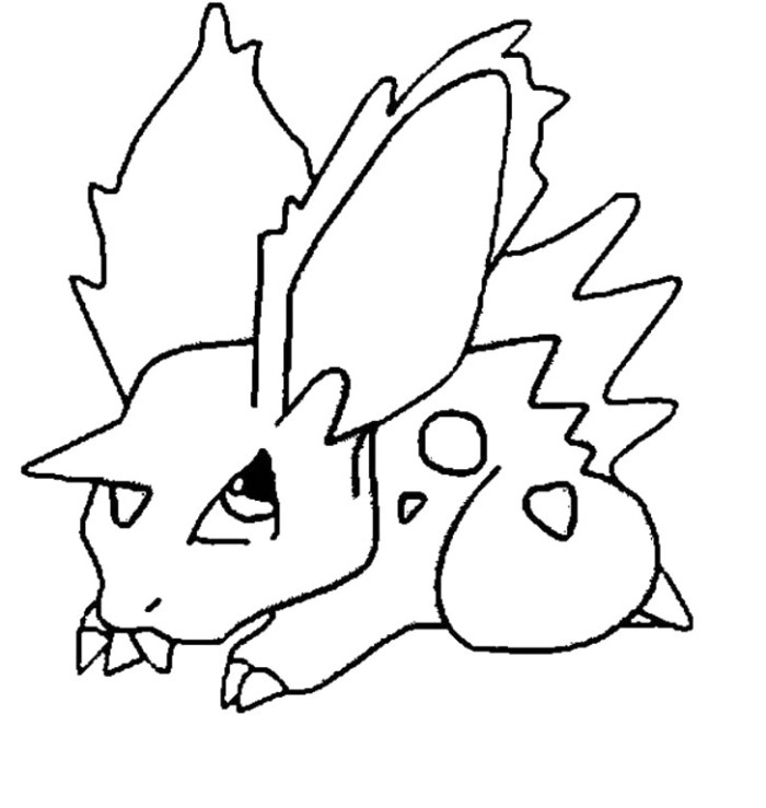 700x739 Nidoran Pokemon Coloring Pages