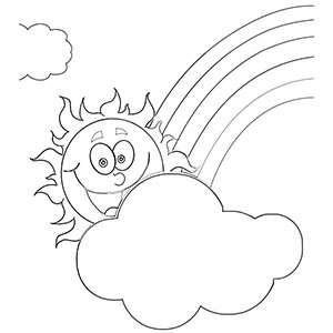 300x300 Free Printable Rainbow Coloring Pages For Kids