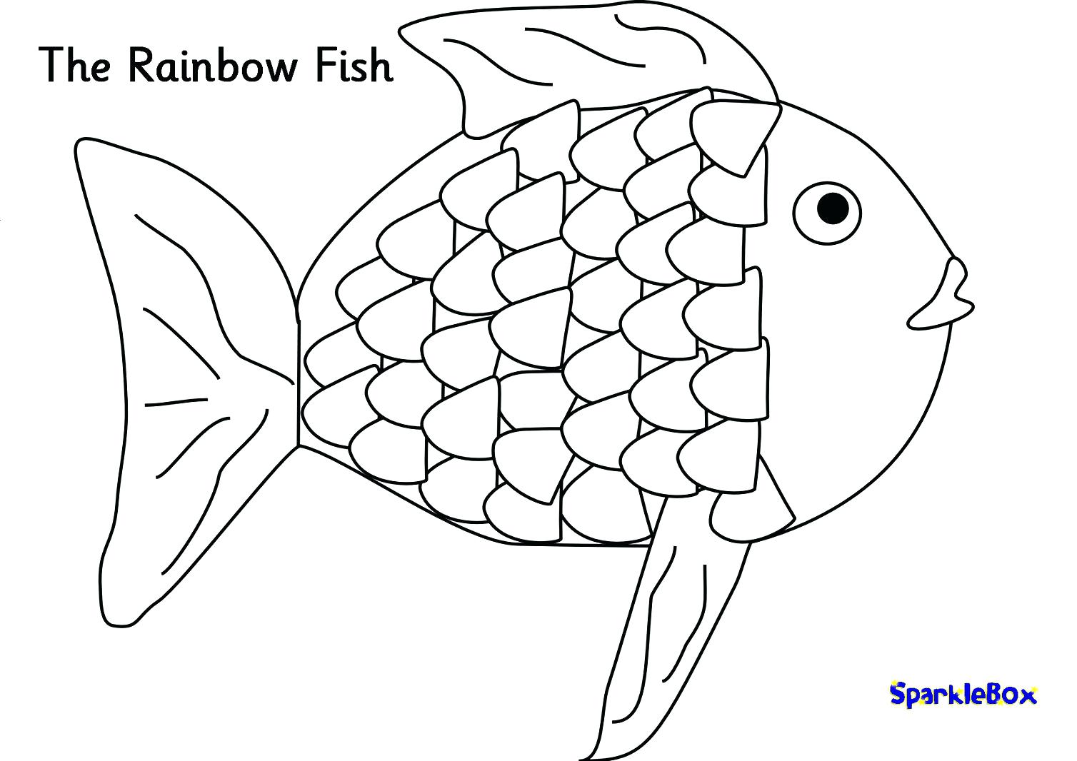 1508x1066 Coloring Pages ~ Rainbow Fish Coloring Page Best Ideas On Template