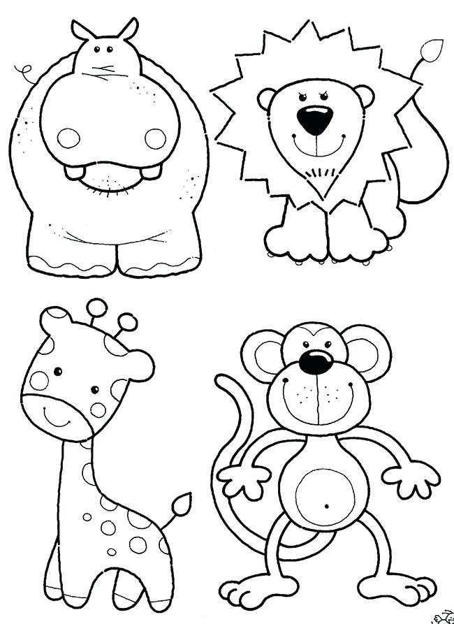 650x893 Simple Cut Out Coloring Pages Best Of Animals Templates Printable