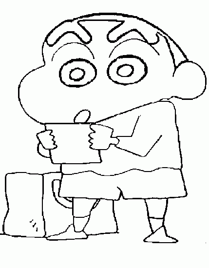 429x550 Shin Chan Free Kids Coloring Sheet For Print Online Coloring Pages